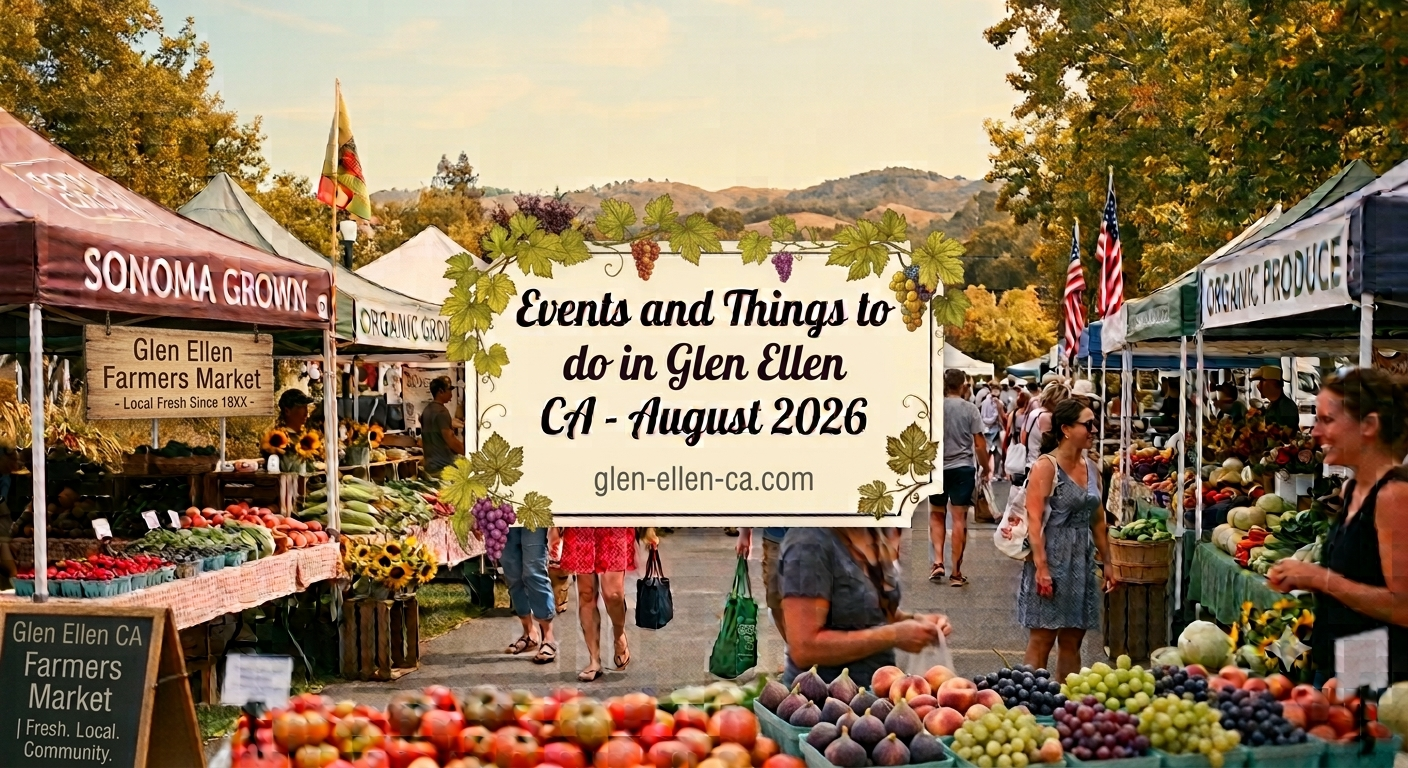 Read more about the article Events and Things to do in Glen Ellen CA August 2026